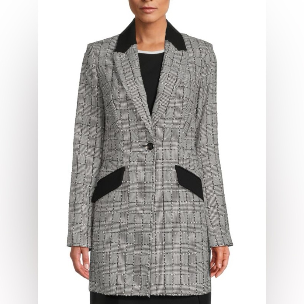 Karl Lagerfeld plaid blazer